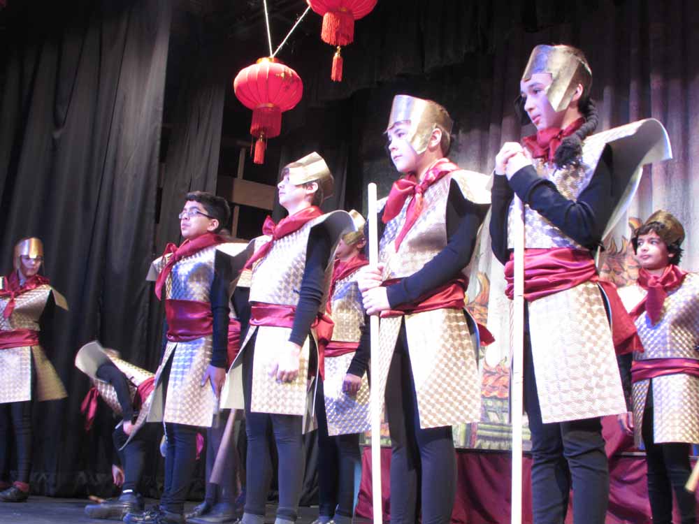 Year 6 Production of 'Mulan', March 2016
